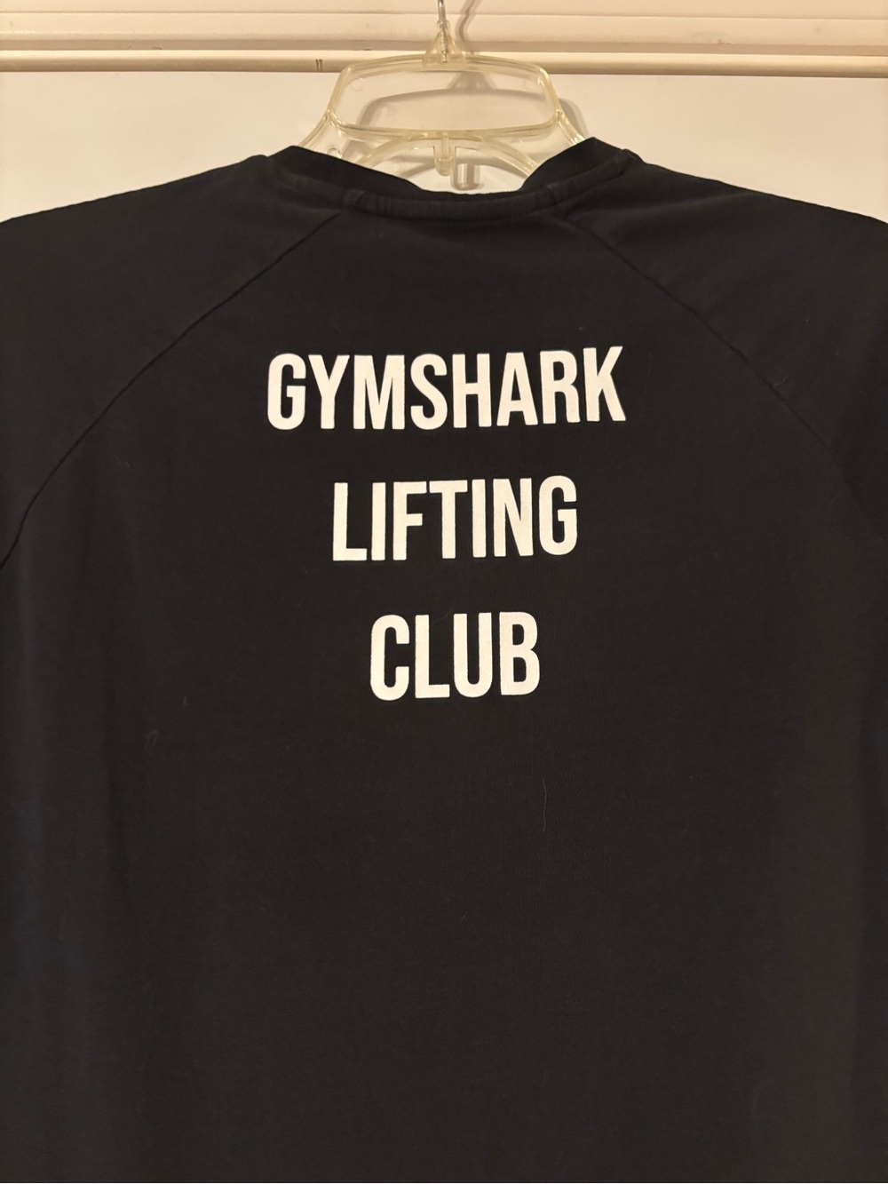 Gymshark Black Short Sleeve Tee with White Chest Text - Picture 4 of 7